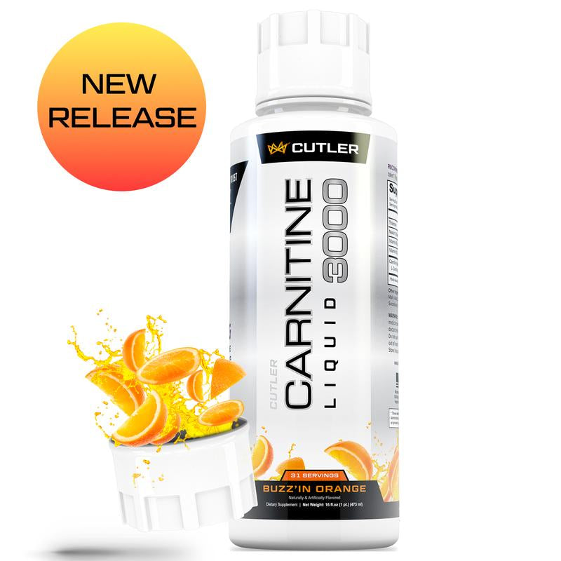 Cutler Nutrition Liquid Carnitine 3000 for Energy and Recovery Support Dietary Fitness Supplement Edible Healthcare Vitamin