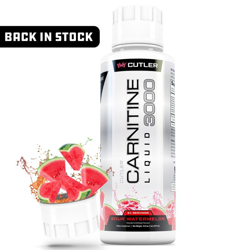 Cutler Nutrition Liquid Carnitine 3000 for Energy and Recovery Support Dietary Fitness Supplement Edible Healthcare Vitamin